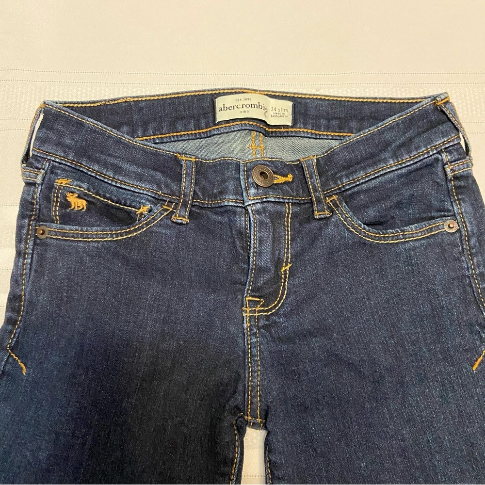 ABERCROMBIE Kids Girls Like New Denim Skinny Jeans size 14 slim